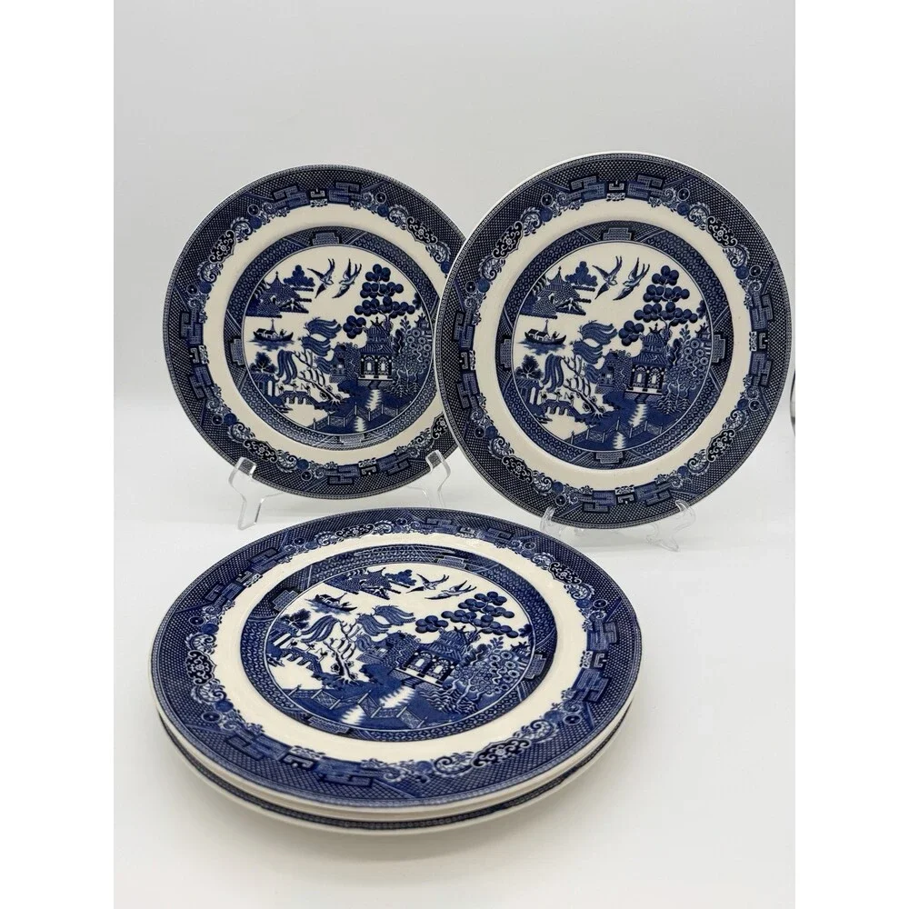 Johnson Bros England Porcelain Blue Willow 10